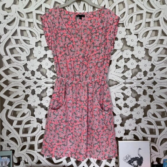 GAP Floral Pink Summer Dress w/pockets - Picture 1 of 4